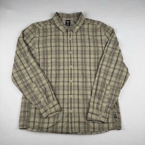 REI Men's Plaid Roll Tab Long Sleeve Vented Shirt Outdoor Hiking Fishing Large